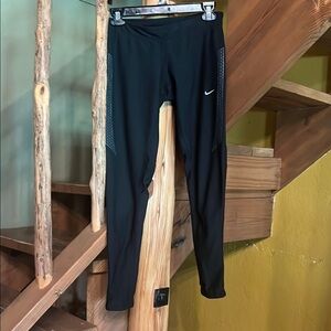 Nike Black Leggings with Gray Details